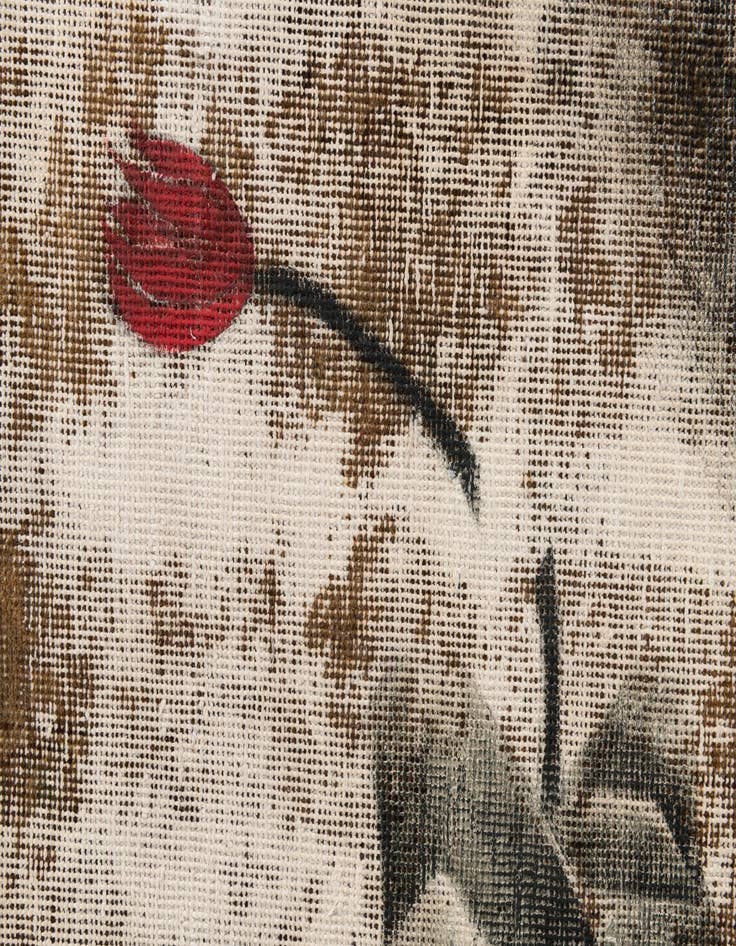 Detail image of 3' x 5' 9  Hand Knotted Ultra Vintage Persian Wool Rug