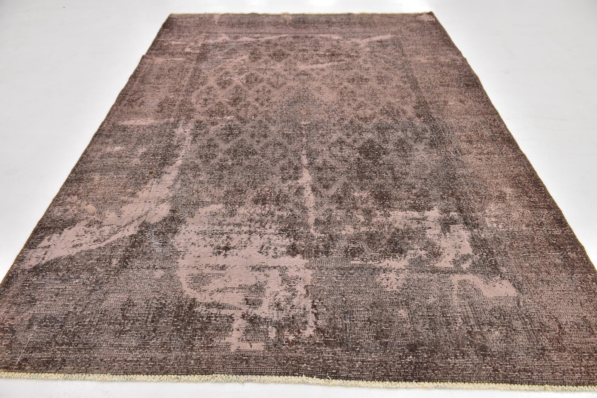 6' 10 x 10' Hand Knotted Ultra Vintage Persian Wool Rug