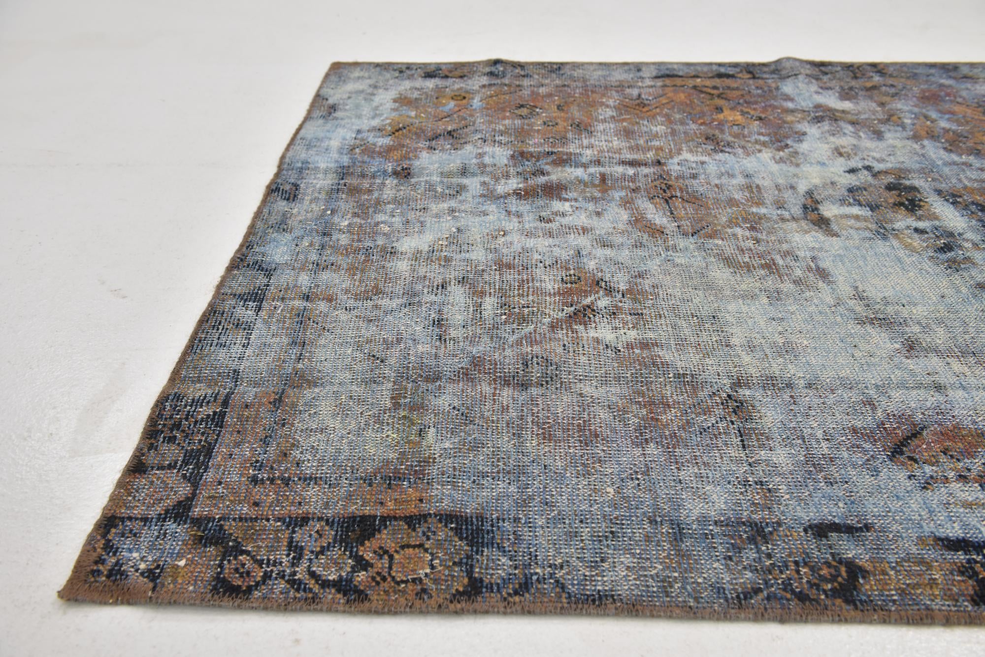 4' x 5' 6 Hand Knotted Ultra Vintage Persian Wool Rug