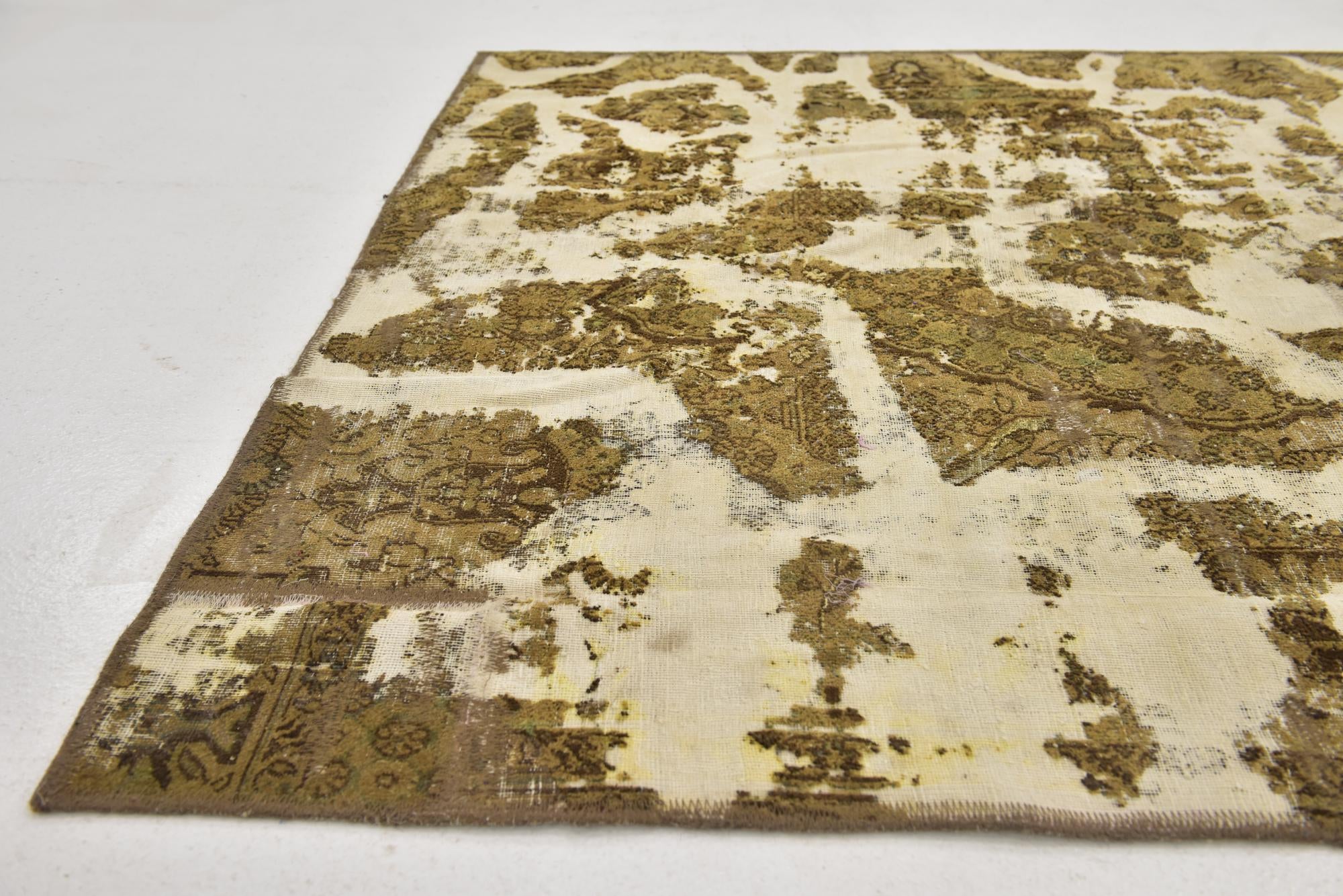 4' x 6' 2 Hand Knotted Ultra Vintage Persian Wool Rug