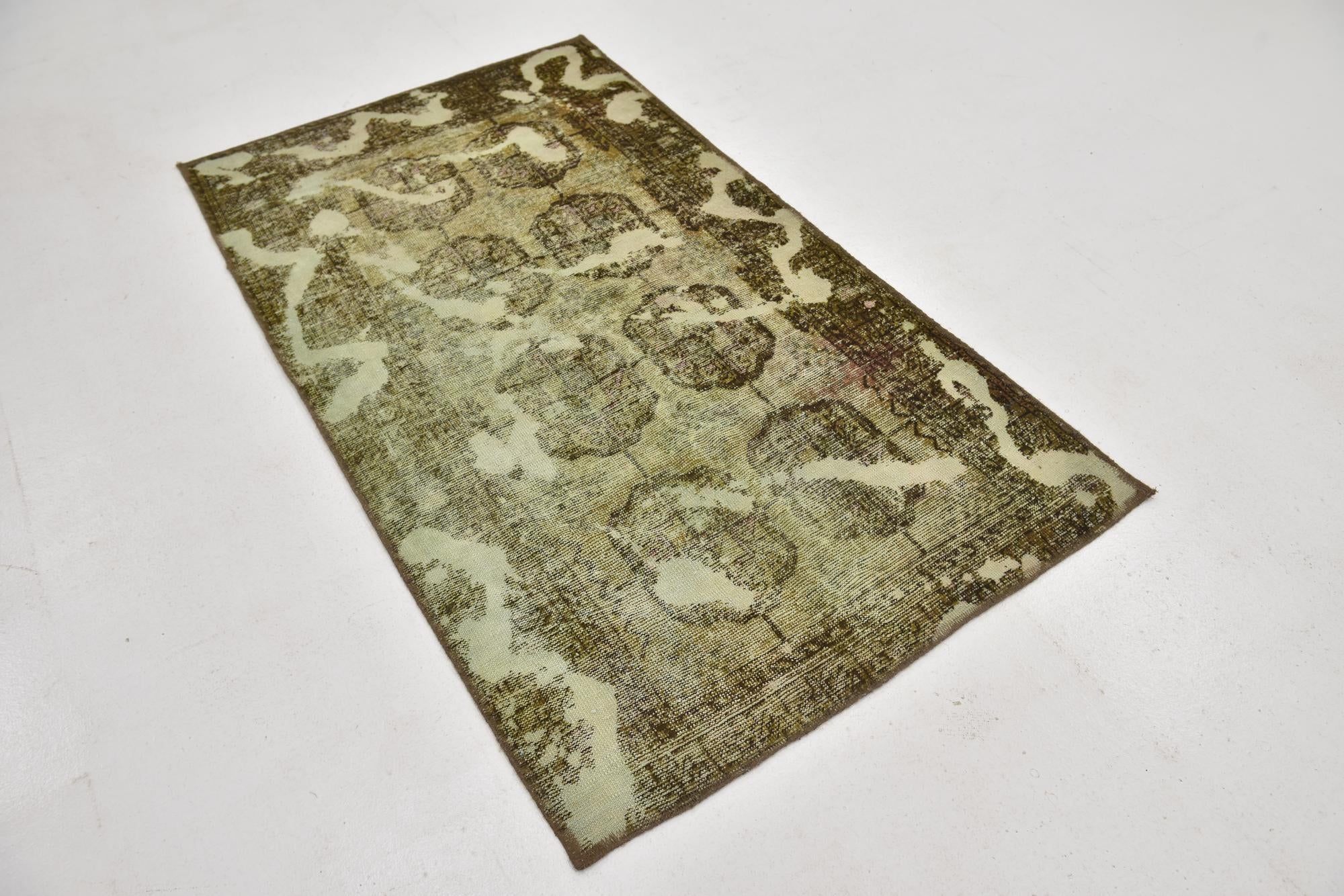 3' 6 x 6' Hand Knotted Ultra Vintage Persian Wool Rug