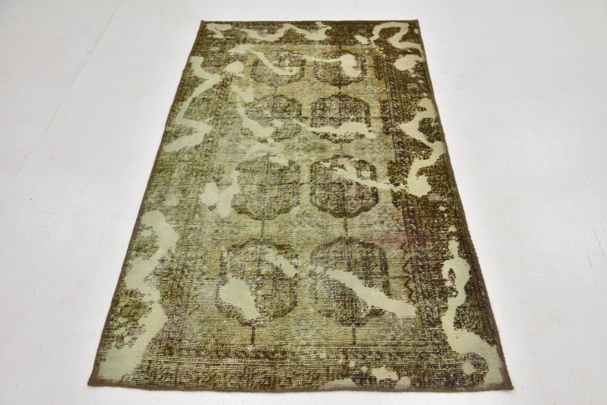 3' 6 x 6' Hand Knotted Ultra Vintage Persian Wool Rug