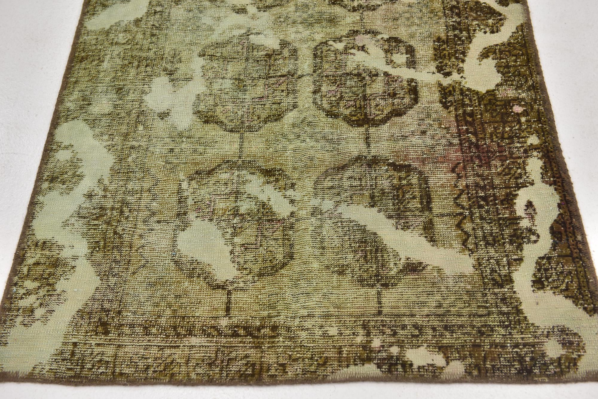 3' 6 x 6' Hand Knotted Ultra Vintage Persian Wool Rug