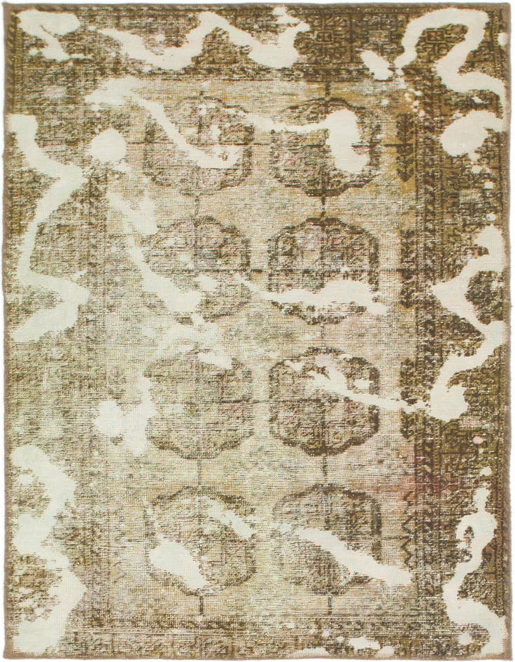 Detail image of 3' 6 x 6' Hand Knotted Ultra Vintage Persian Wool Rug