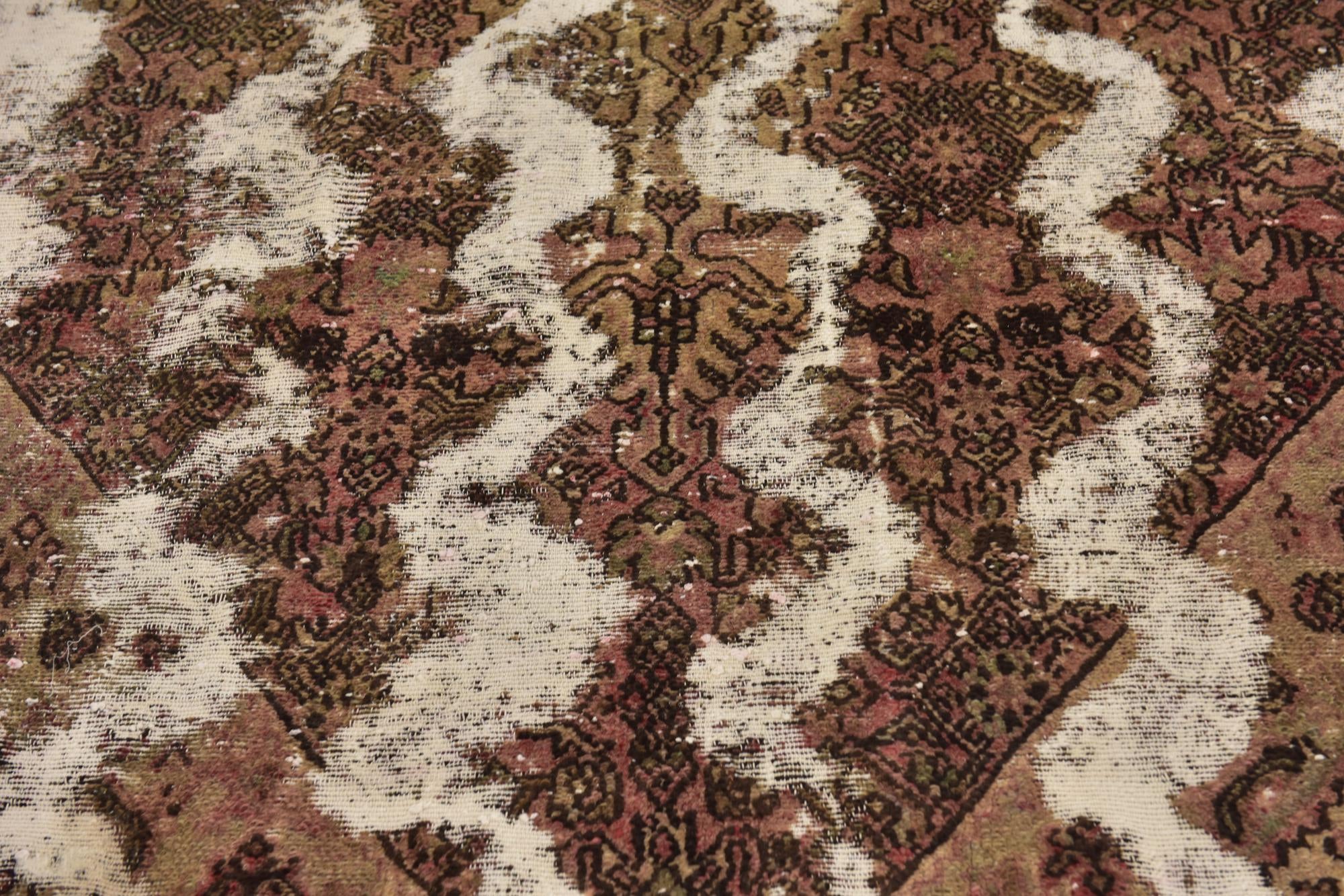 5' x 7' 2 Hand Knotted Ultra Vintage Persian Wool Rug