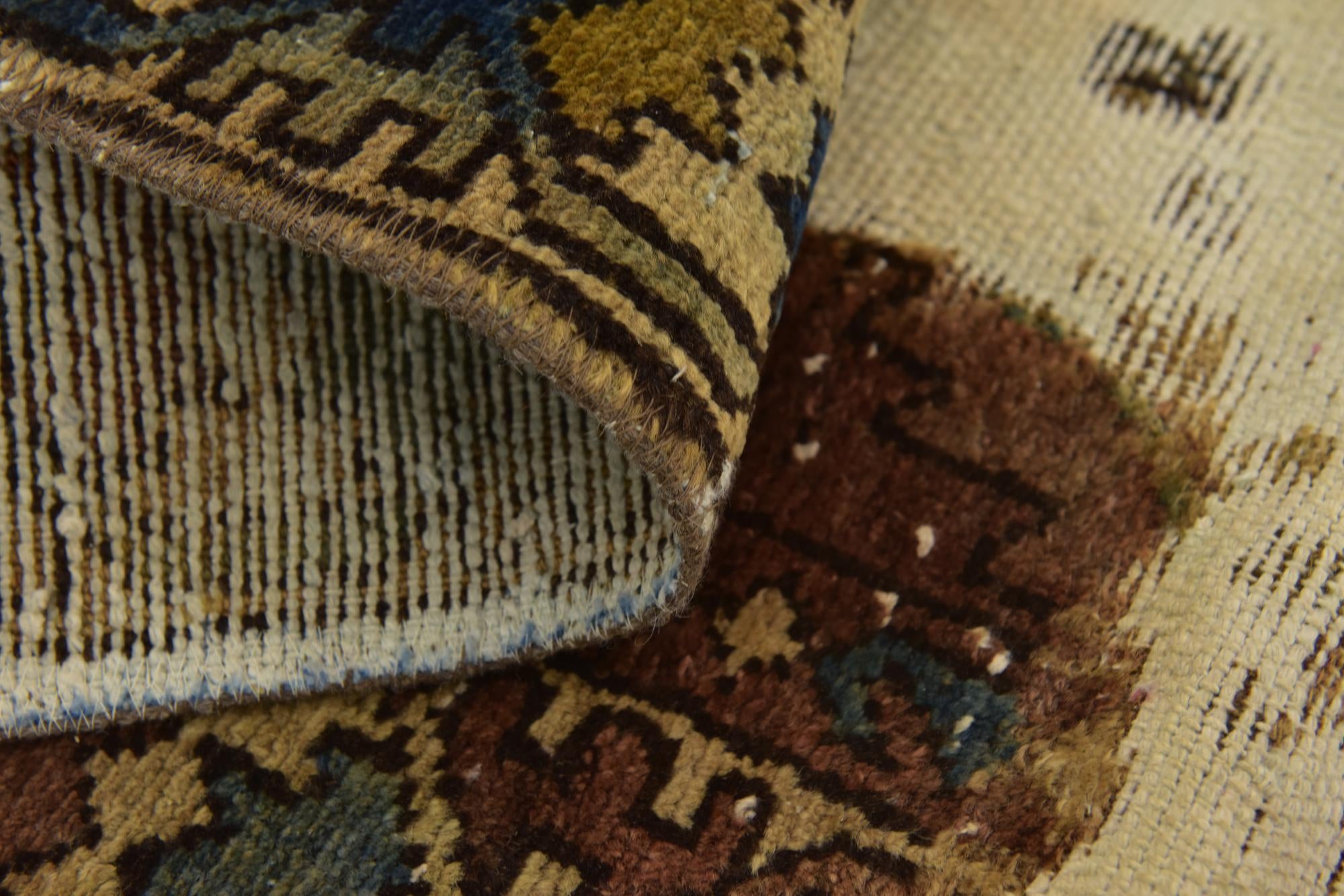 6' 6 x 9' Hand Knotted Ultra Vintage Persian Wool Rug