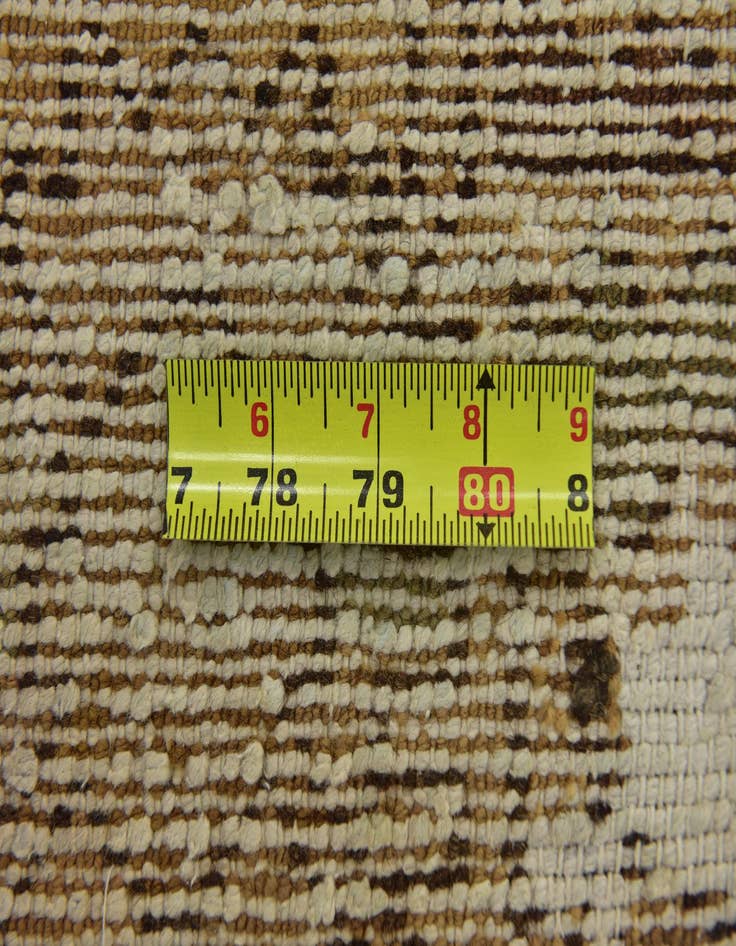 Detail image of 6' 6 x 9'  Hand Knotted Ultra Vintage Persian Wool Rug