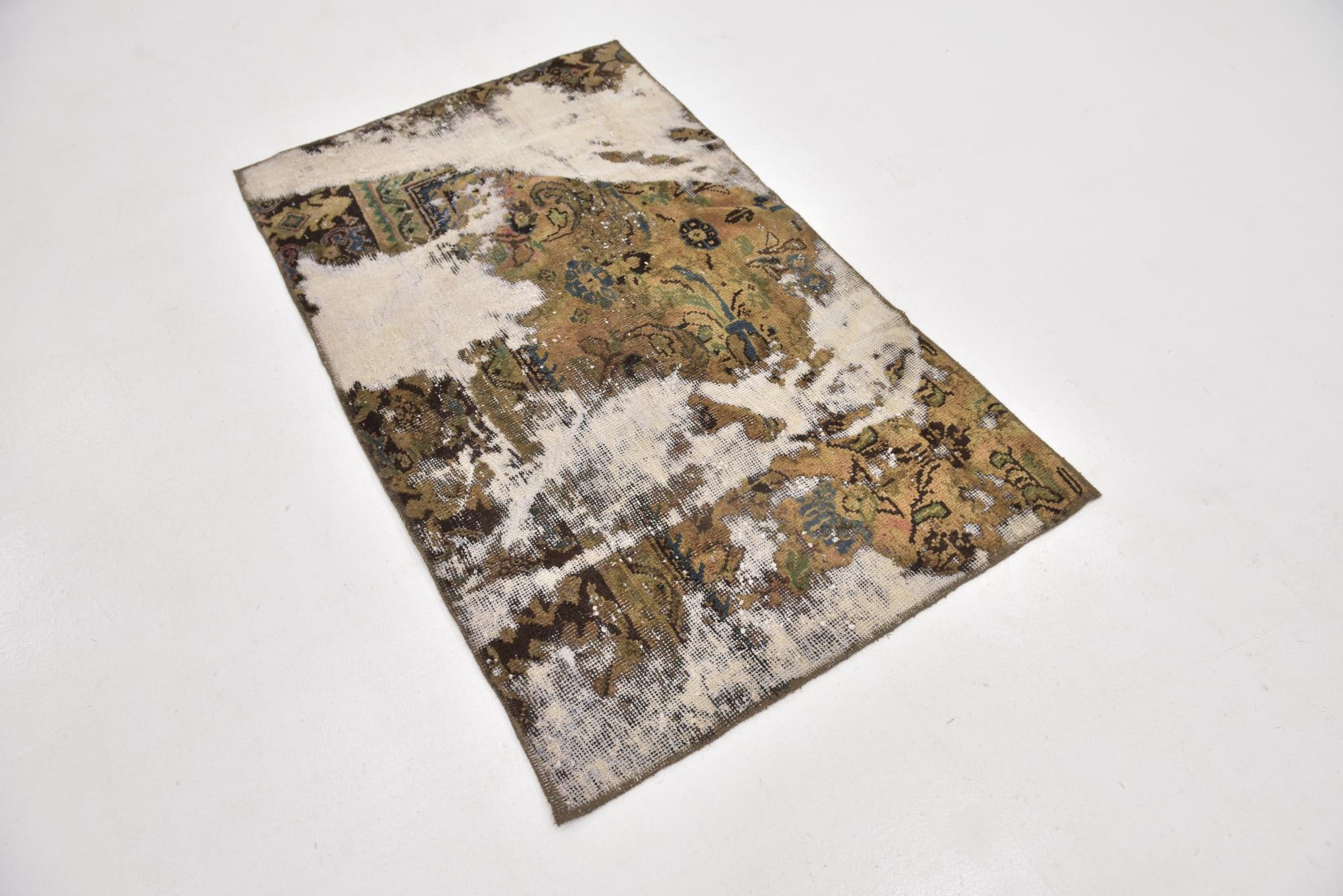 3' x 5' 2 Hand Knotted Ultra Vintage Persian Wool Rug