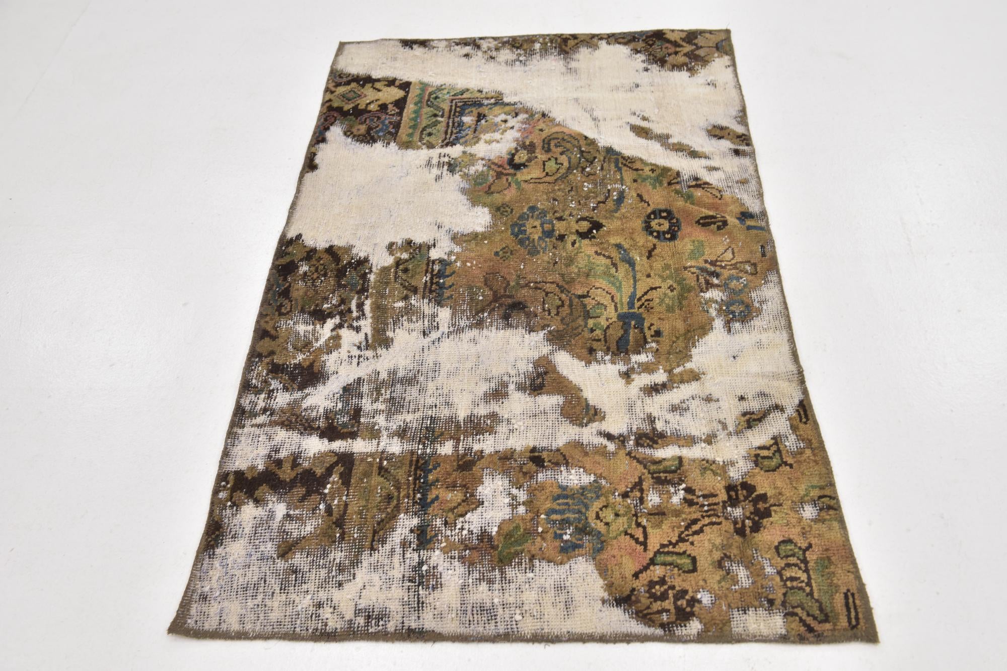 3' x 5' 2 Hand Knotted Ultra Vintage Persian Wool Rug