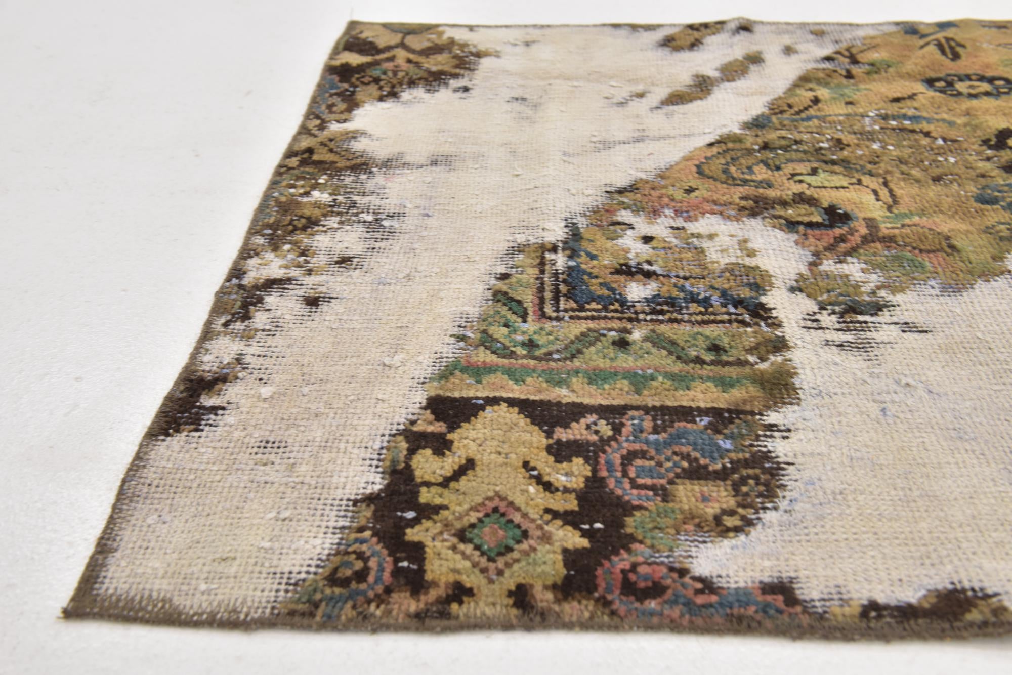 3' x 5' 2 Hand Knotted Ultra Vintage Persian Wool Rug