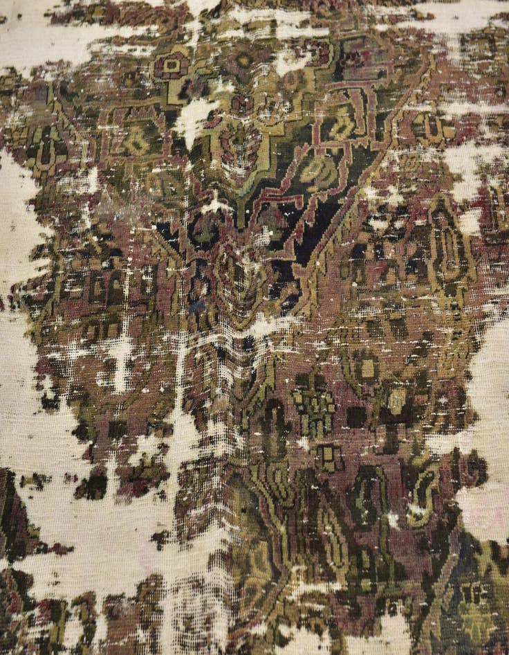 Detail image of 6' x 8' 8  Hand Knotted Ultra Vintage Persian Wool Rug