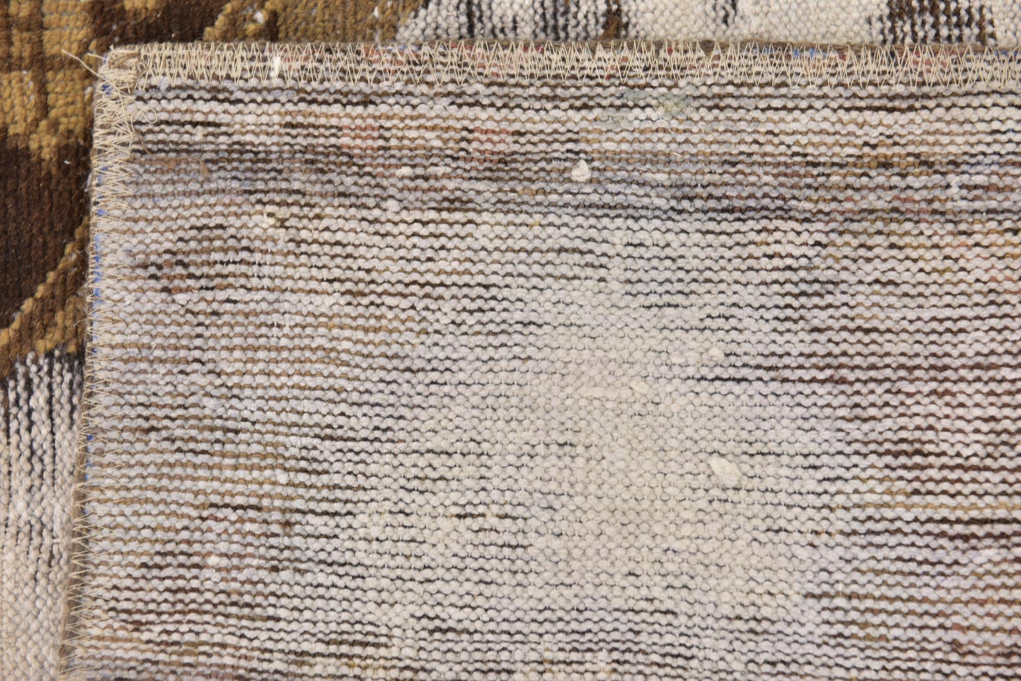 6' 3 x 9' 8 Hand Knotted Ultra Vintage Persian Wool Rug