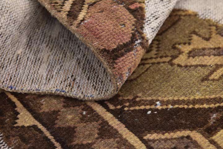 6' 3 x 9' 8 Hand Knotted Ultra Vintage Persian Wool Rug