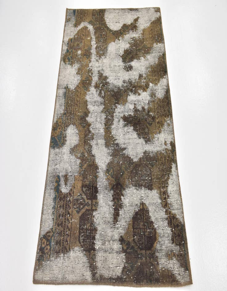 Detail image of 3' x 4' 6  Hand Knotted Ultra Vintage Persian Wool Rug