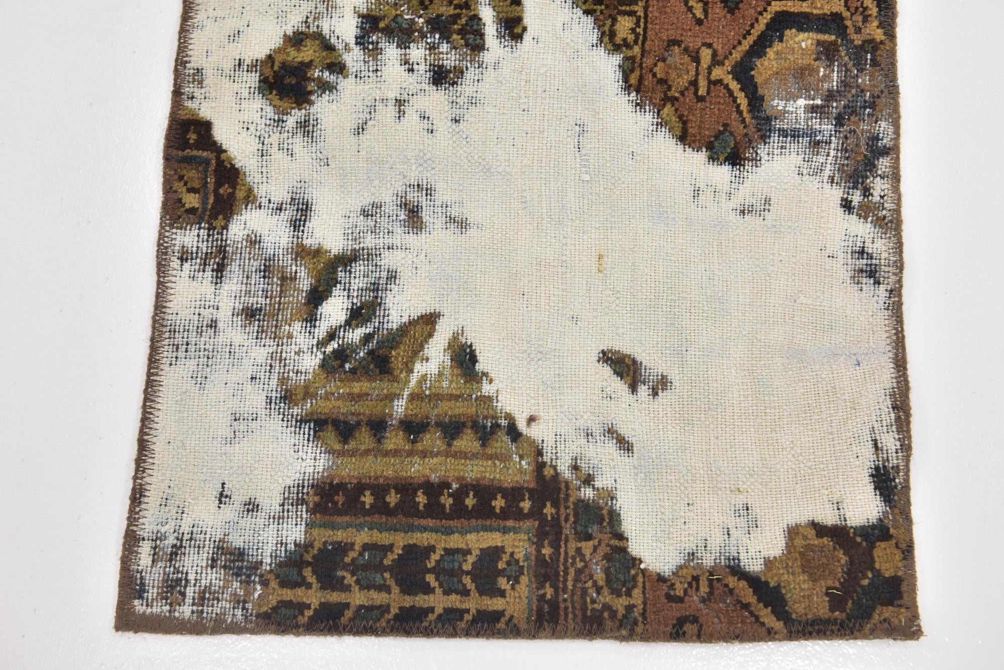 2' x 3' 6 Hand Knotted Ultra Vintage Persian Wool Rug