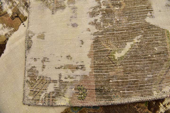 4' 9 x 7' Hand Knotted Ultra Vintage Persian Wool Rug