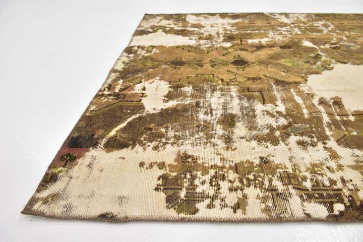 4' 9 x 7' Hand Knotted Ultra Vintage Persian Wool Rug