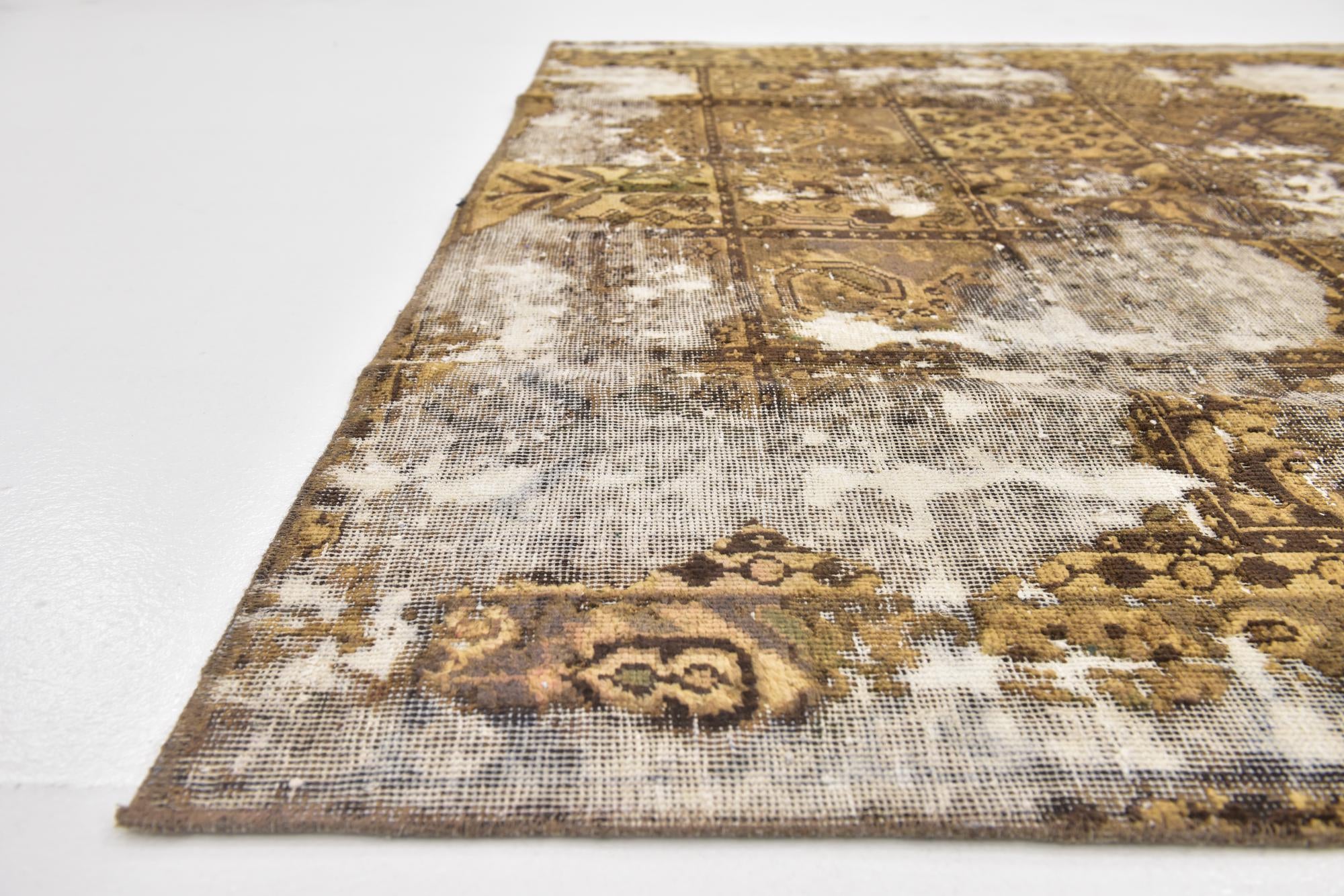 6' 3 x 9' 2 Hand Knotted Ultra Vintage Persian Wool Rug