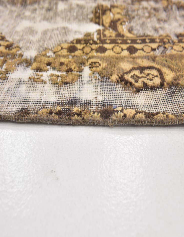 Detail image of 6' 3 x 9' 2  Hand Knotted Ultra Vintage Persian Wool Rug