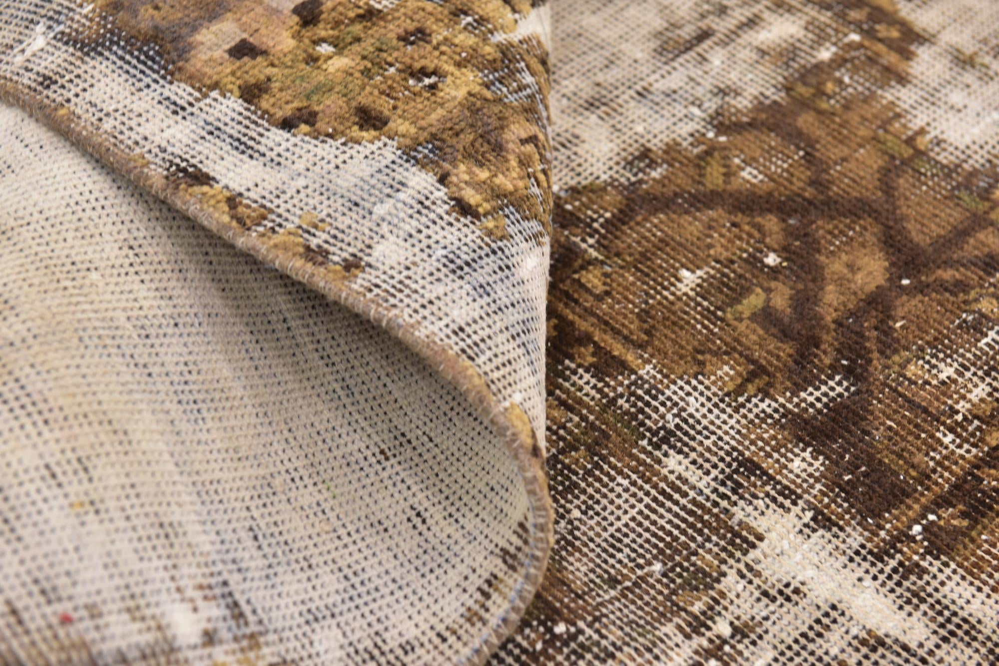 6' 3 x 9' 2 Hand Knotted Ultra Vintage Persian Wool Rug
