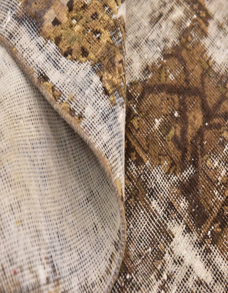 Detail image of 6' 3 x 9' 2  Hand Knotted Ultra Vintage Persian Wool Rug