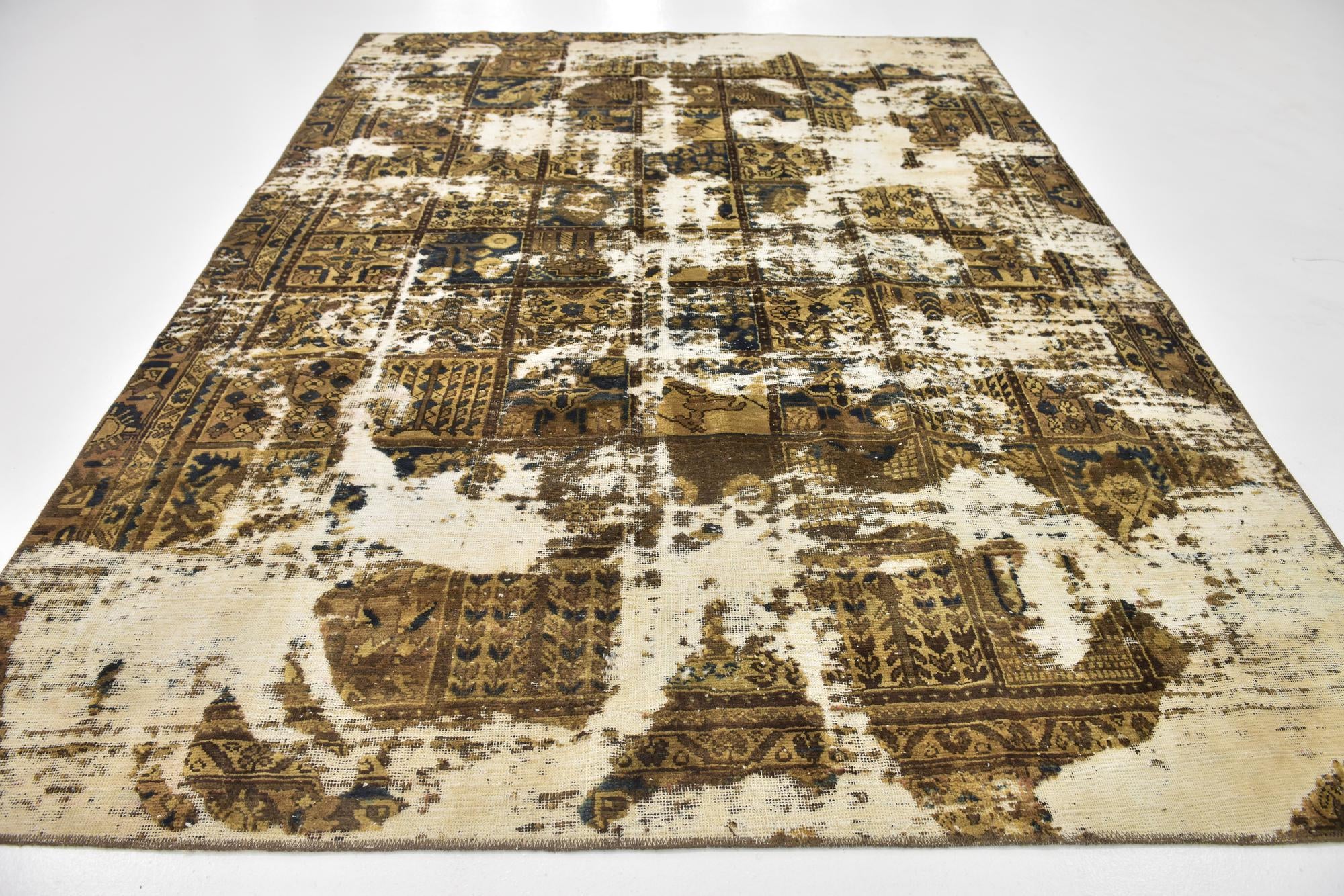 7' 5 x 10' Hand Knotted Ultra Vintage Persian Wool Rug