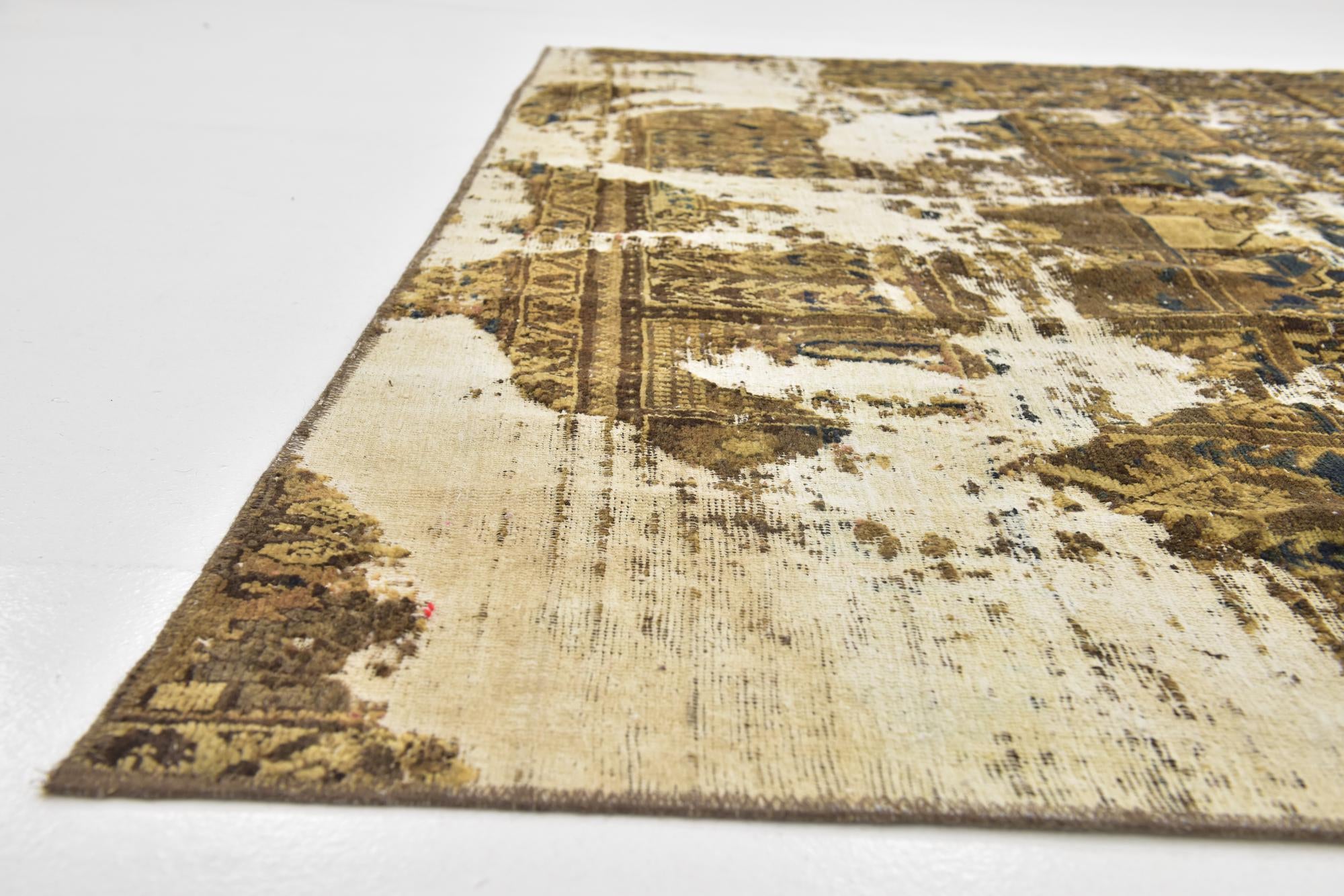 7' 5 x 10' Hand Knotted Ultra Vintage Persian Wool Rug