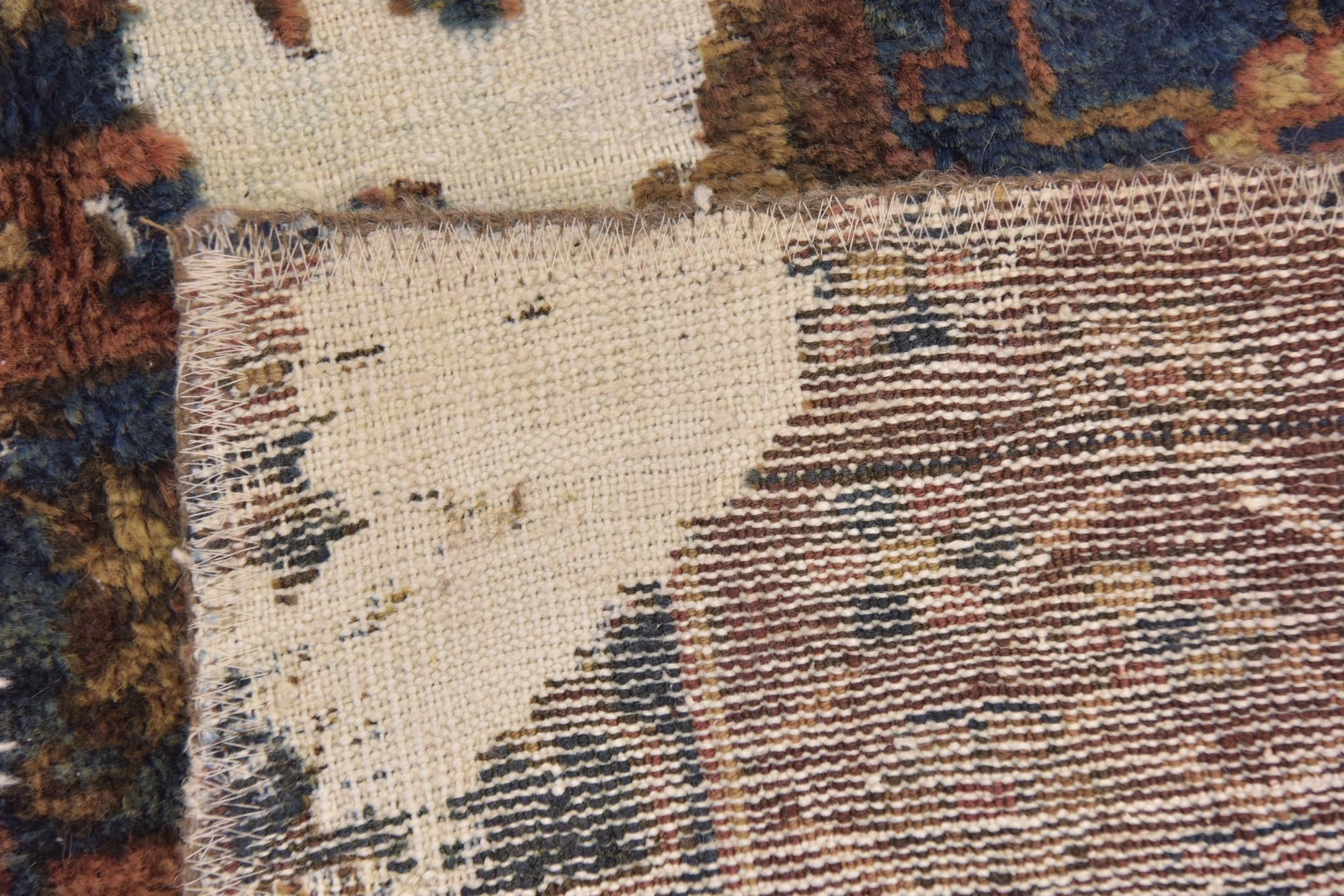 4' 8 x 7' 4 Hand Knotted Ultra Vintage Persian Wool Rug