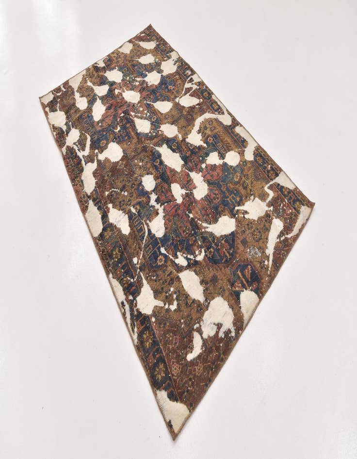 Detail image of 4' 8 x 7' 4  Hand Knotted Ultra Vintage Persian Wool Rug