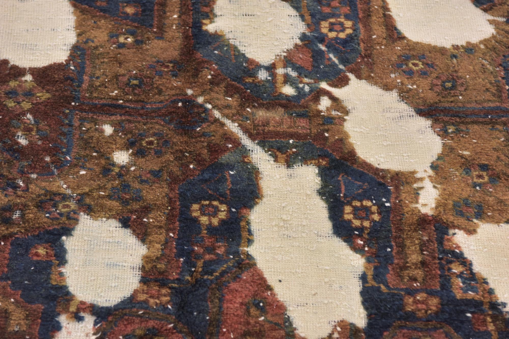 4' 8 x 7' 4 Hand Knotted Ultra Vintage Persian Wool Rug