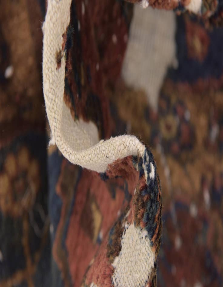 Detail image of 4' 8 x 7' 4  Hand Knotted Ultra Vintage Persian Wool Rug