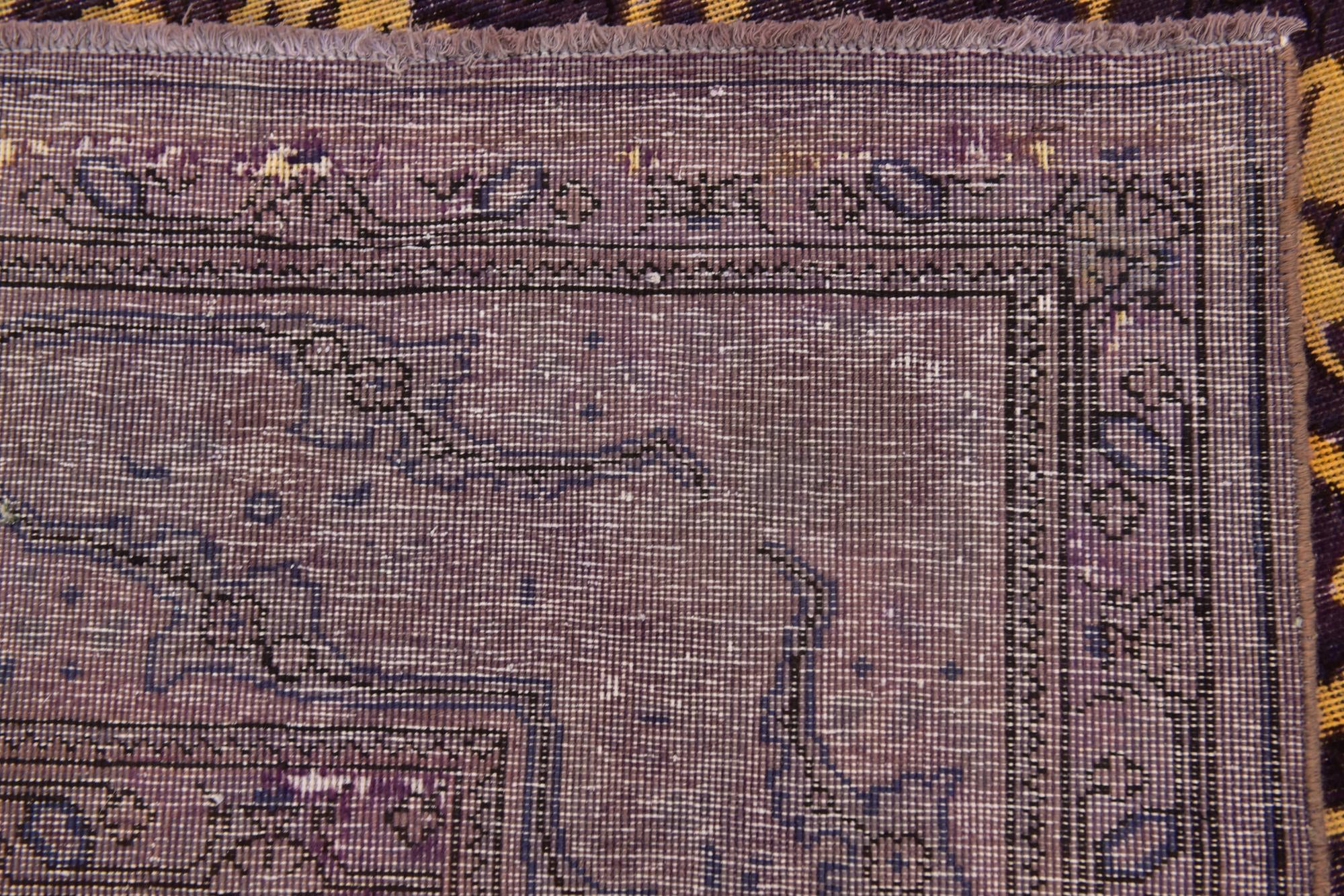 8' 6 x 10' 10 Hand Knotted Ultra Vintage Persian Wool Rug