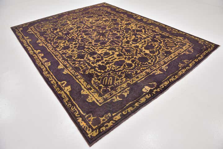 8' 6 x 10' 10 Hand Knotted Ultra Vintage Persian Wool Rug
