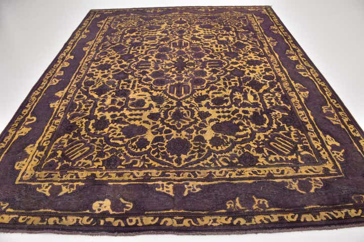 8' 6 x 10' 10 Hand Knotted Ultra Vintage Persian Wool Rug