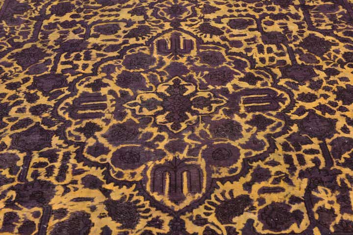 8' 6 x 10' 10 Hand Knotted Ultra Vintage Persian Wool Rug