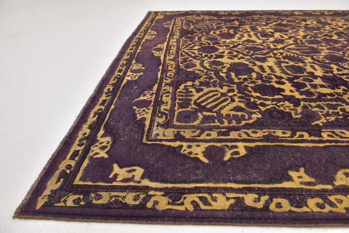 8' 6 x 10' 10 Hand Knotted Ultra Vintage Persian Wool Rug