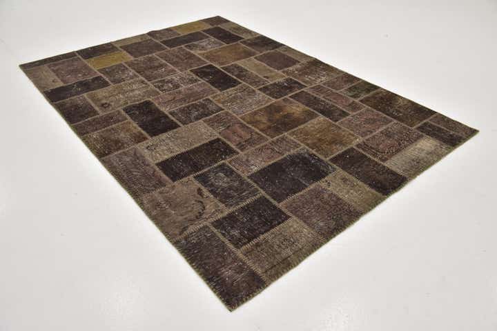 5' 10 x 8' 3 Hand Knotted Ultra Vintage Persian Wool Rug