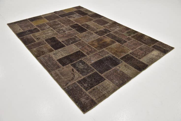 Detail image of 5' 10 x 8' 3 Hand Knotted Ultra Vintage Persian Wool Rug