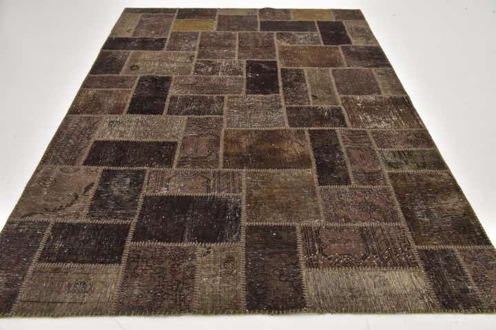 5' 10 x 8' 3 Hand Knotted Ultra Vintage Persian Wool Rug