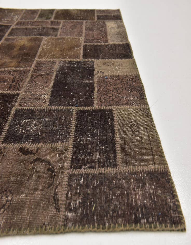 Detail image of 5' 10 x 8' 3  Hand Knotted Ultra Vintage Persian Wool Rug