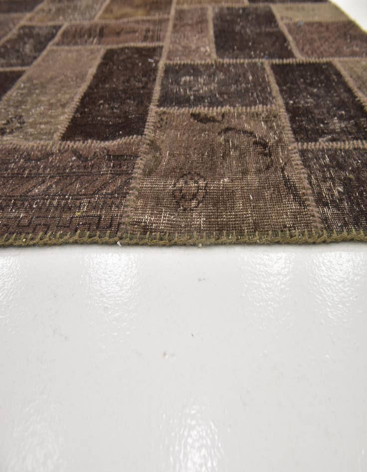 Detail image of 5' 10 x 8' 3  Hand Knotted Ultra Vintage Persian Wool Rug