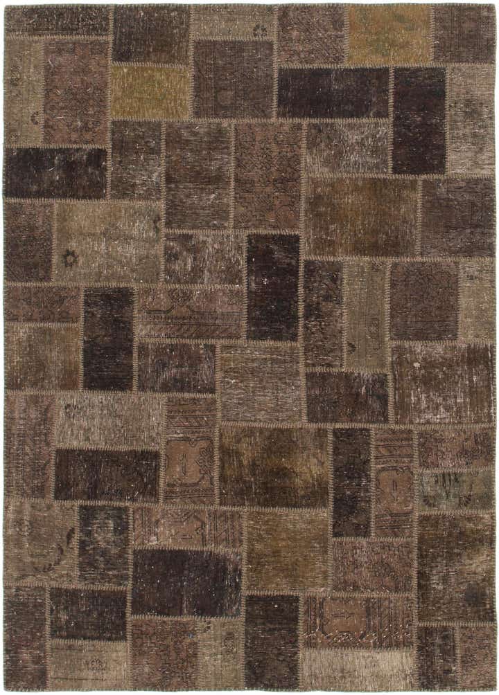 5' 10 x 8' 3 Hand Knotted Ultra Vintage Persian Wool Rug