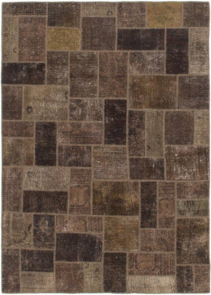 Detail image of 5' 10 x 8' 3 Hand Knotted Ultra Vintage Persian Wool Rug