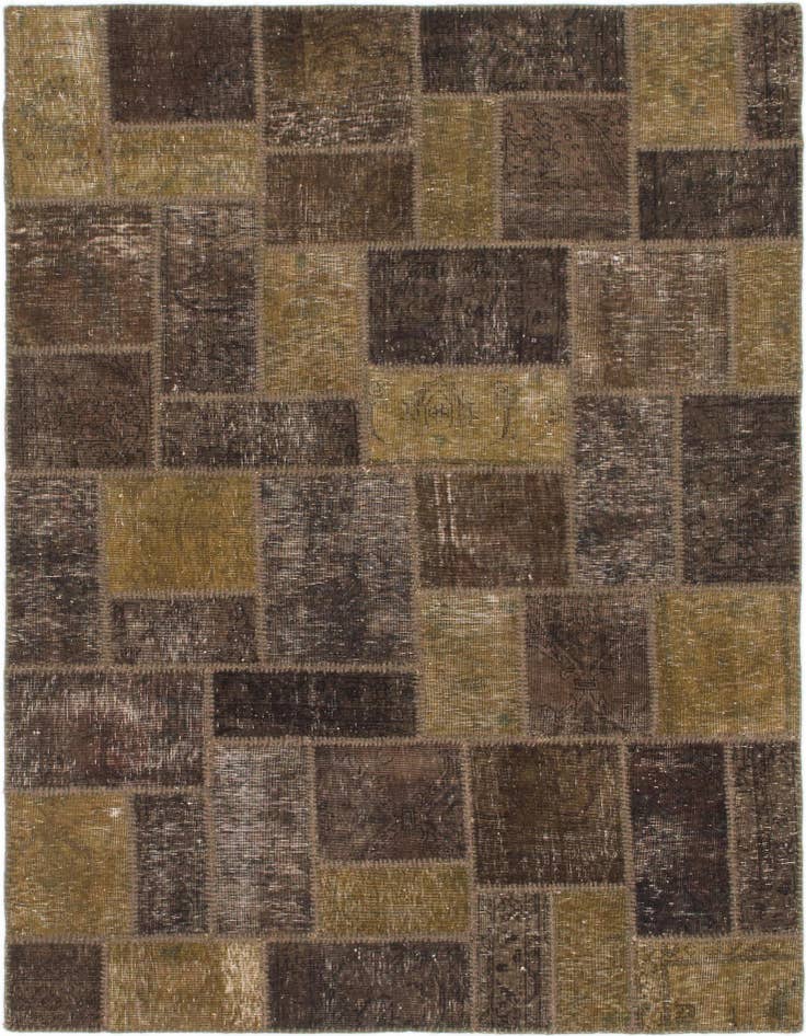 Detail image of 5' x 6' 10 Hand Knotted Ultra Vintage Persian Wool Rug
