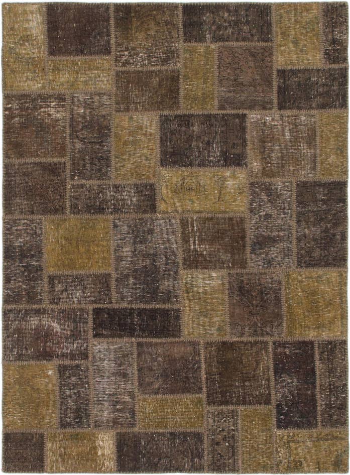 Detail image of 5' x 6' 10 Hand Knotted Ultra Vintage Persian Wool Rug