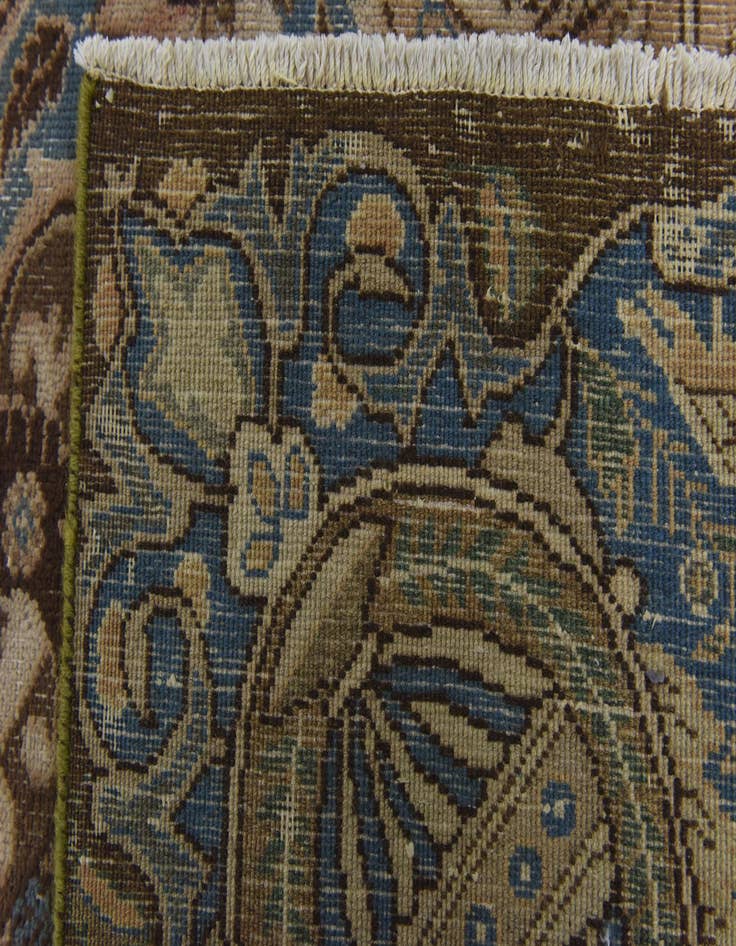 Detail image of 9' 4 x 13'  Hand Knotted Ultra Vintage Persian Wool Rug