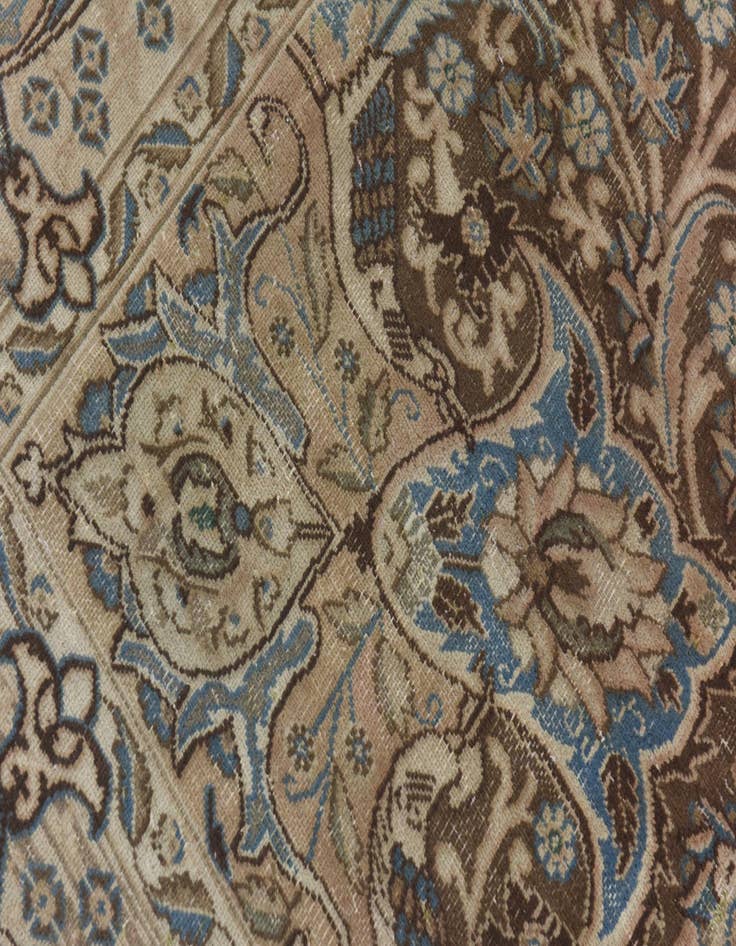 Detail image of 9' 4 x 13'  Hand Knotted Ultra Vintage Persian Wool Rug