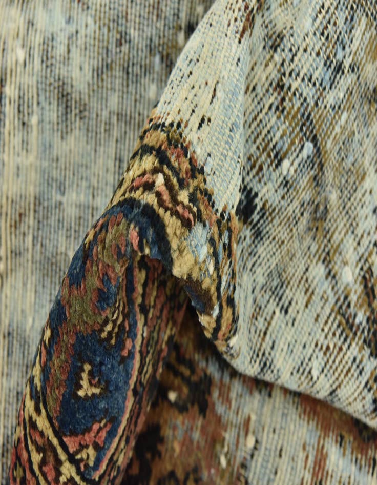 Detail image of 6' 6 x 8' 2  Hand Knotted Ultra Vintage Persian Wool Rug