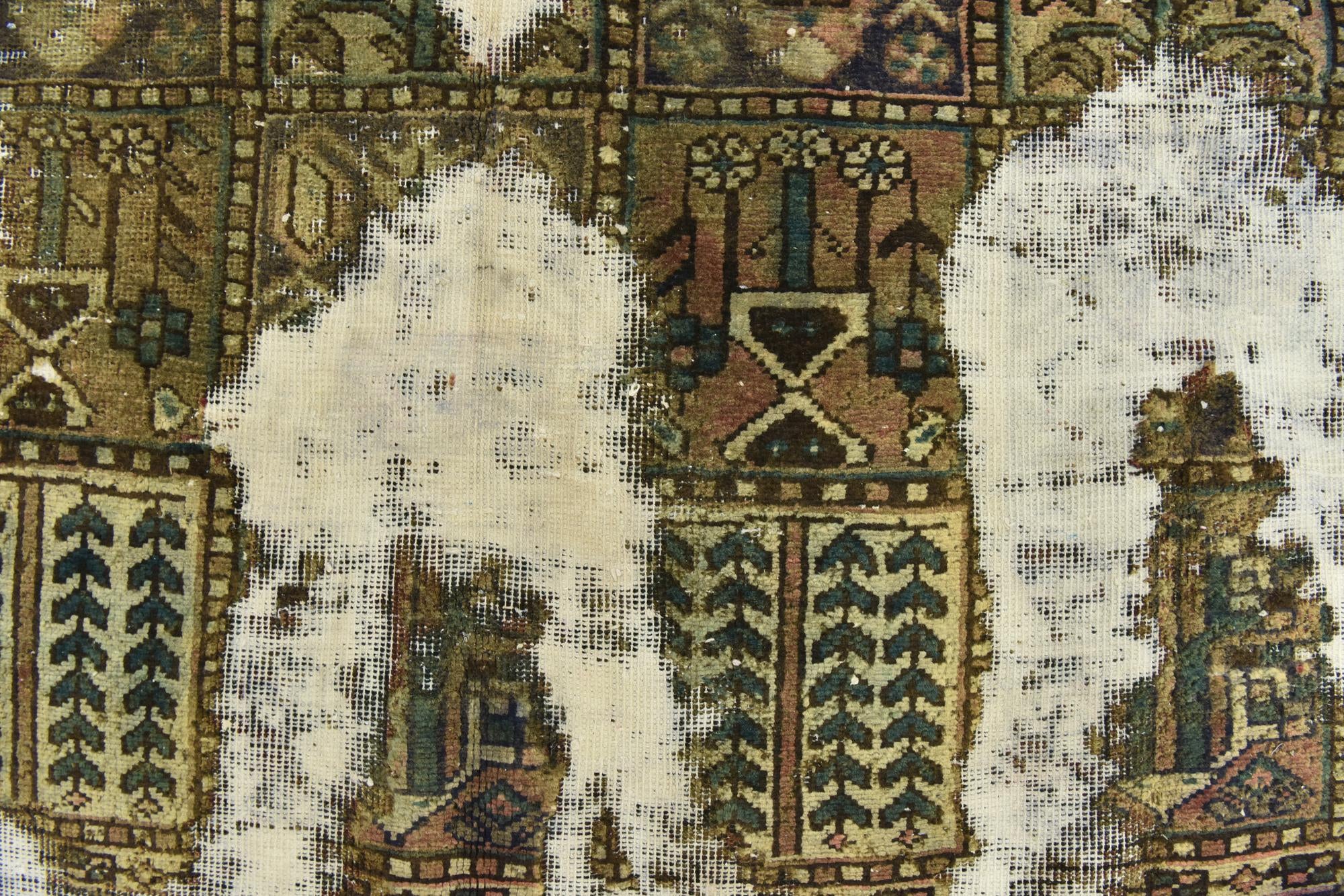 5' 7 x 7' 5 Hand Knotted Ultra Vintage Persian Wool Rug