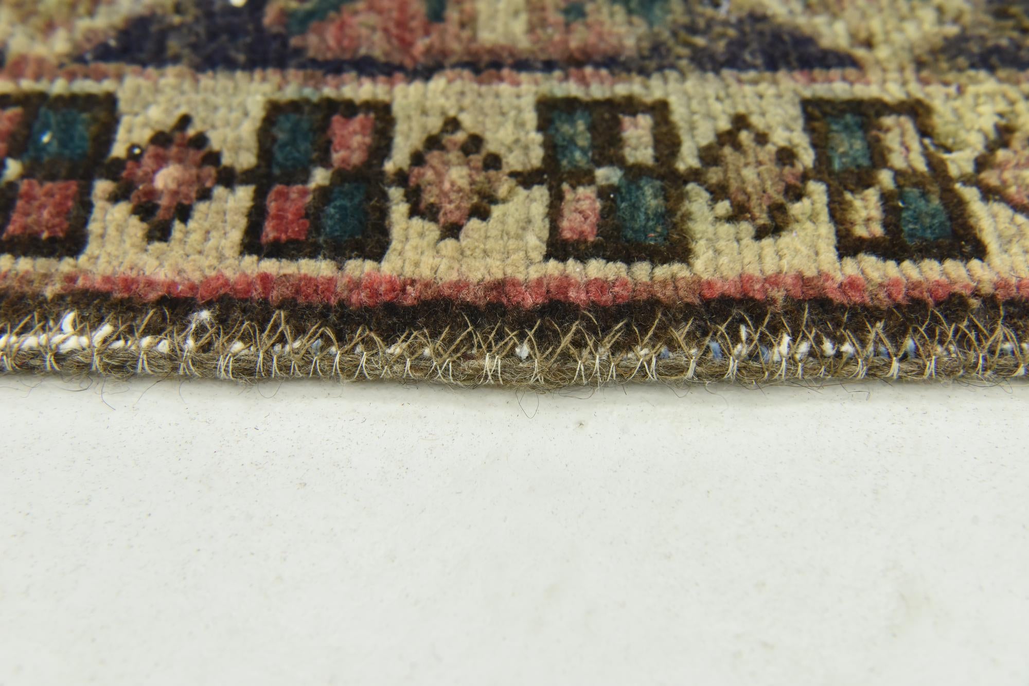 5' 7 x 7' 5 Hand Knotted Ultra Vintage Persian Wool Rug